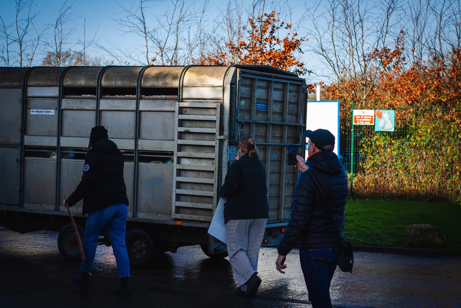 Activists at slaughterhouse vigil