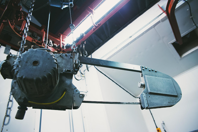 Carcass saw at Tideford Slaughterhouse, Cornwall
