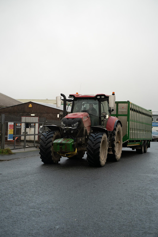 Slaughter truck arrives at St Merryn's Meat Slaughterhouse, Bodmin, Cornwall