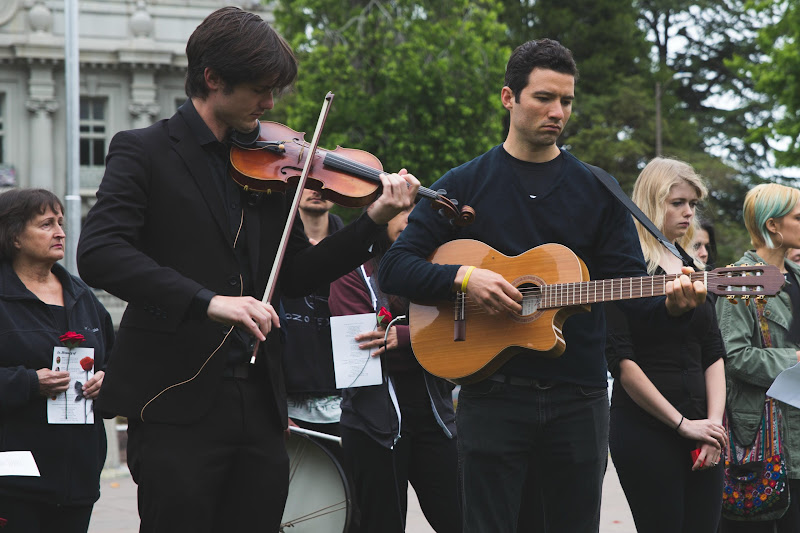 Musicians - Funeral for farm animals at the Animal Liberation Conference 2018