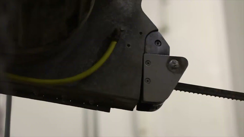 Carcass Saw Close Up - Tideford Slaughterhouse, Cornwall