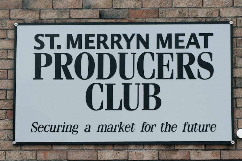 Slaughterhouse sign. St Merryn's Meat Slaughterhouse, Bodmin, Cornwall